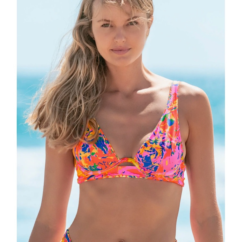 Maaji Abstract Mona Reversible Bikini Top